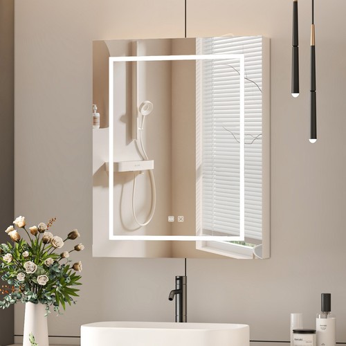 Bathroom mirror cabinet with - bathroom,