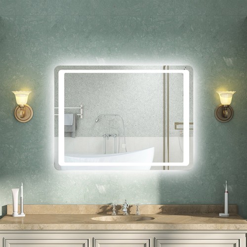 Illuminated bathroom mirror - illuminated,