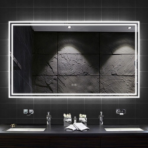 Led bathroom mirror with - led,