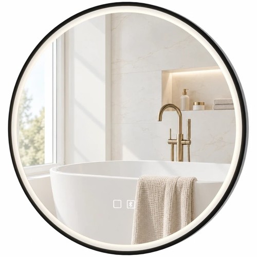 Bathroom mirror with - mirror, led