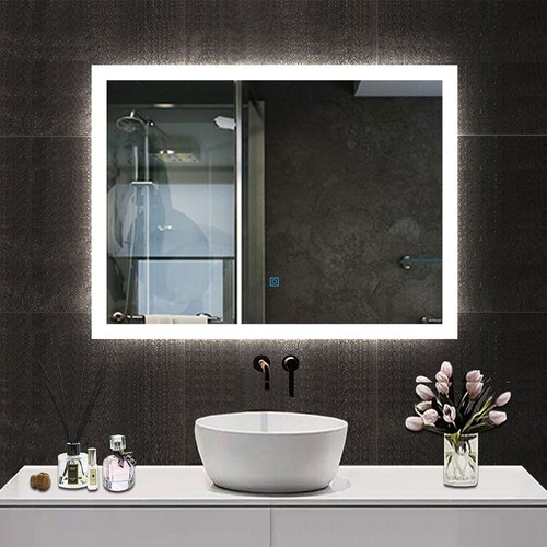 Illuminated bathroom mirror - illuminated,