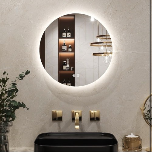 50cm round bathroom mirror - 50cm,