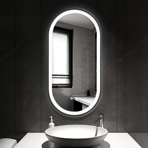 Oval led bathroom mirror - led,