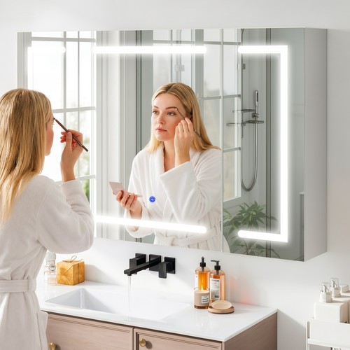 Led bathroom mirror cabinet - mirror,