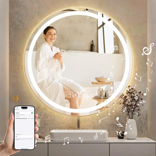 600mm round bathroom - bathroom, mirror