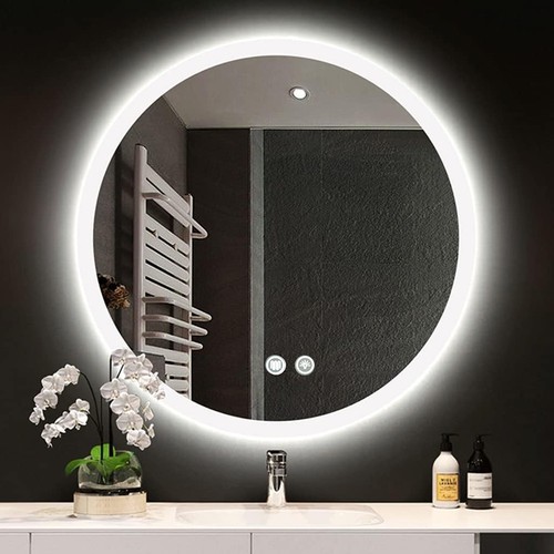 Round led bathroom - led, mirror