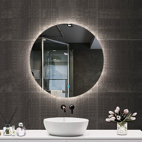 Round bathroom mirror - round,