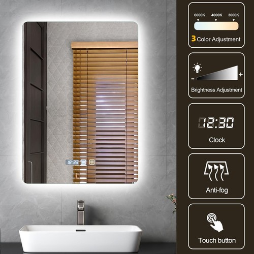 Illuminated bathroom mirror - illuminated,