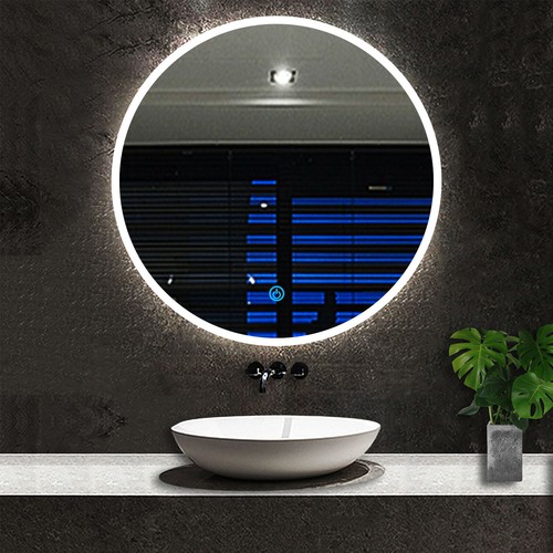 Round bathroom mirror with - round,