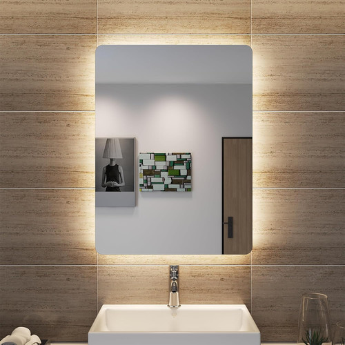 500x700mm bathroom mirror with - bathroom,