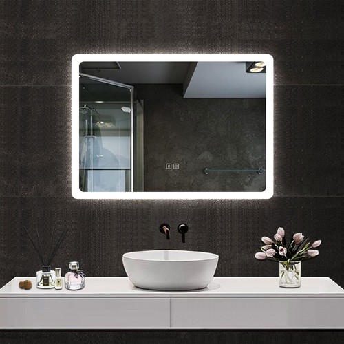 Illuminated bathroom mirror - illuminated,