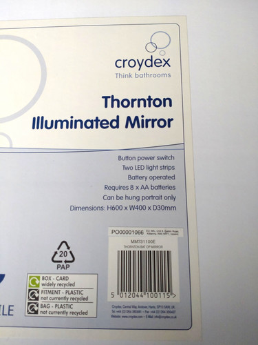 Croydex thornton led lighted - led,