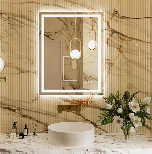 28x36 led bathroom - bathroom, wall
