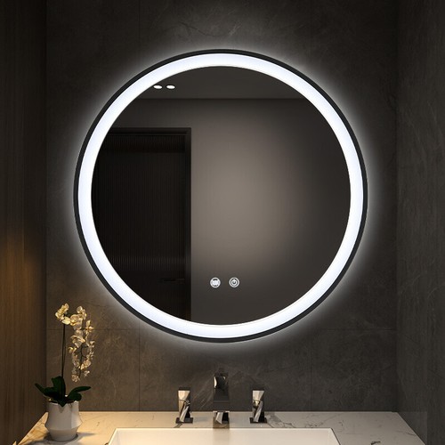 80cm metal bathroom mirror - 80cm,