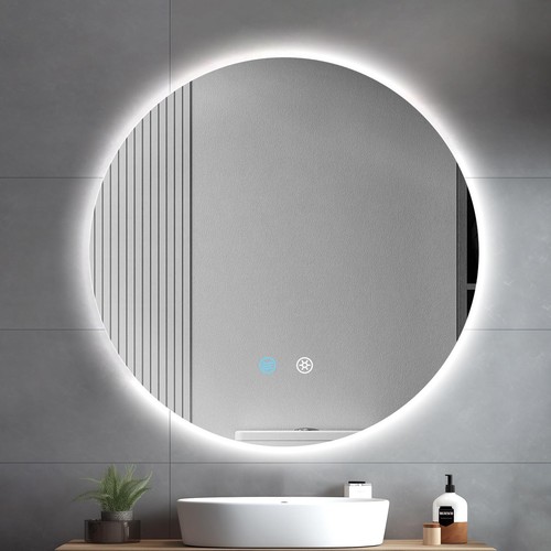 60cm round bathroom mirror - round,