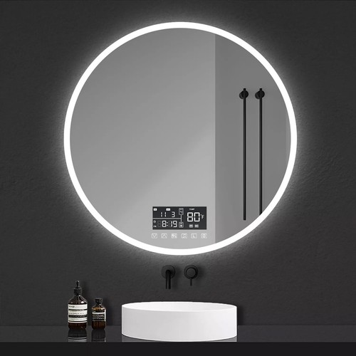 Round led bathroom mirror - round,