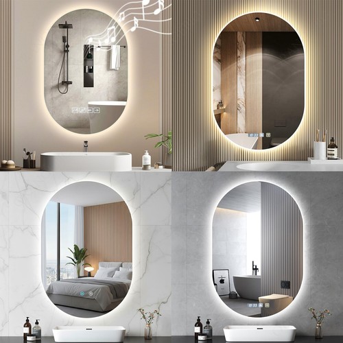 Illuminated bathroom mirror - illuminated,