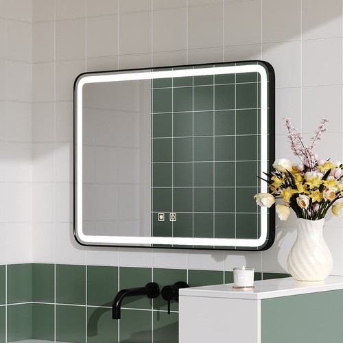 Illuminated bathroom mirror - illuminated,