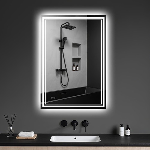 Bathroom mirror with led - mirror, light