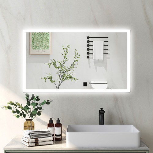 Illuminated bathroom mirror - illuminated,