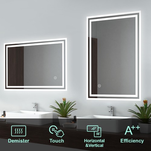 Emke bathroom led wall mirror - bathroom,
