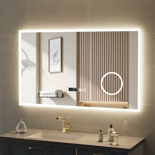 Led bathroom mirror - bathroom, with