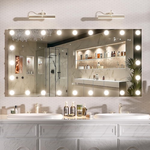 Led bathroom mirror with - led,