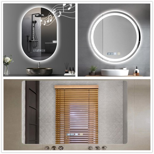 Illuminated bathroom mirror - bathroom,