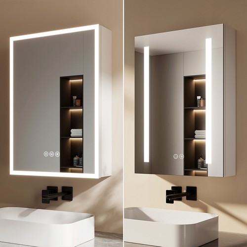 Bathroom cabinet mirror led - mirror, 3