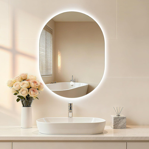 Bathroom mirror with led - bathroom,