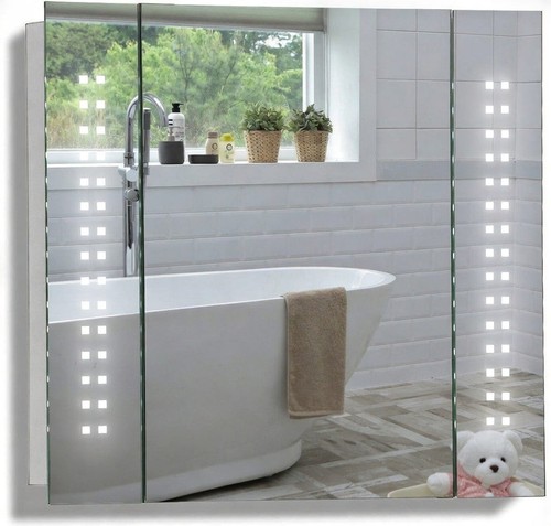 Bathroom mirror cabinet - , with