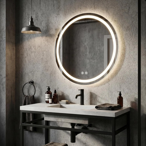 Bathroom mirror with led - bathroom,
