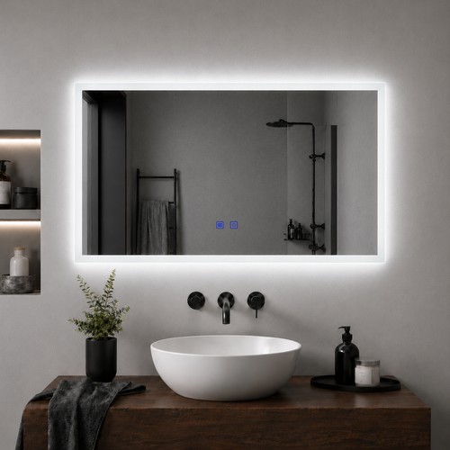 Led bathroom mirror with - led,